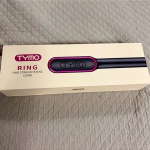 TYMO Ring Hair Straightening Comb - Black and Pink